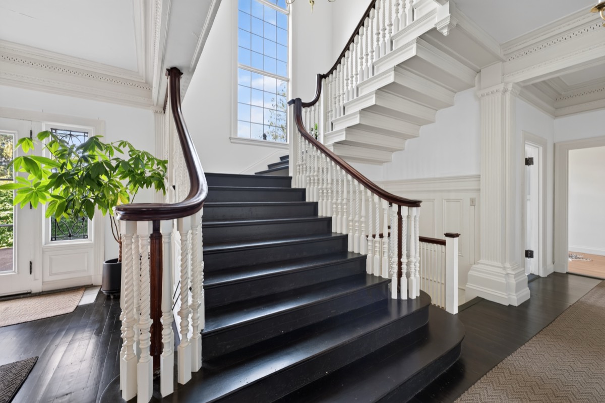 The hand-carved stair